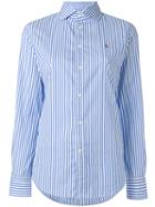 Polo Ralph Lauren Striped Shirt, Women's, Size: 10, Blue, Cotton/nylon/spandex/elastane