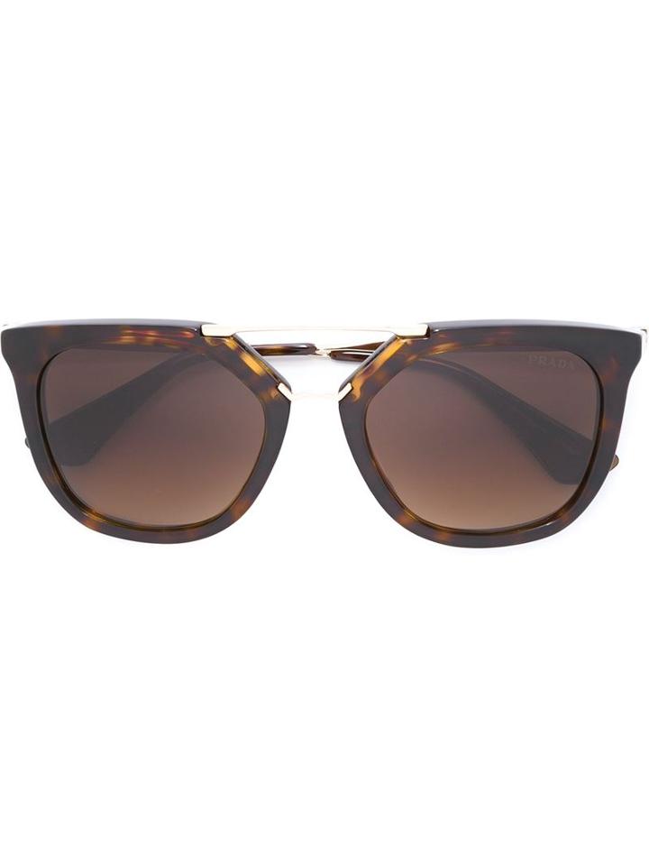 Prada Eyewear 'cinéma' Sunglasses, Women's, Black, Acetate/metal