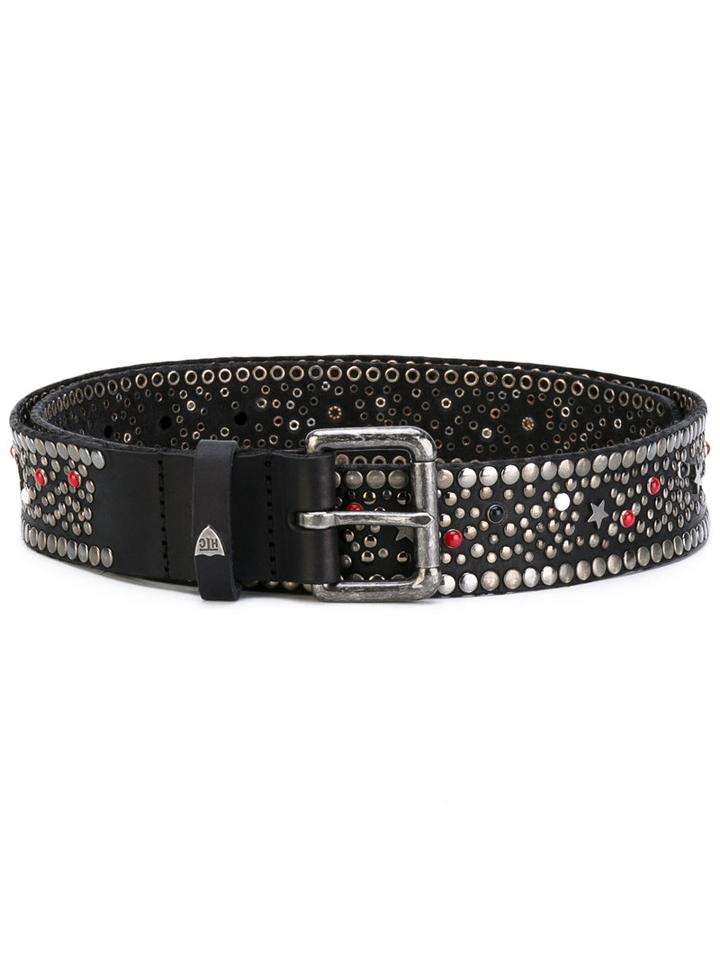 Htc Hollywood Trading Company - Embellished Buckle Belt - Women - Leather - 85, Black, Leather