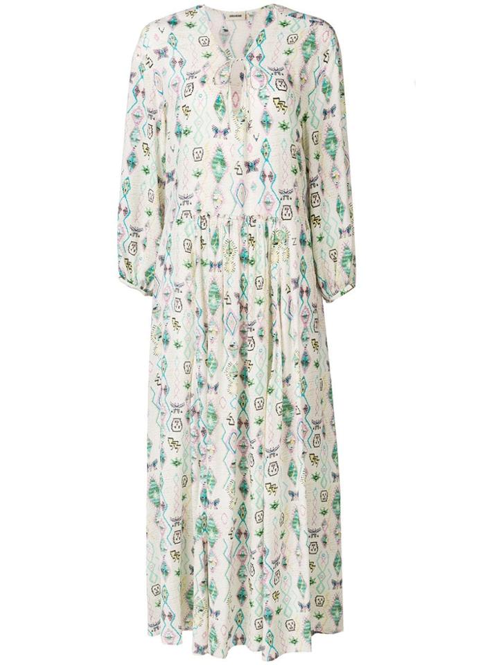 Zadig & Voltaire Printed Long Dress - Neutrals