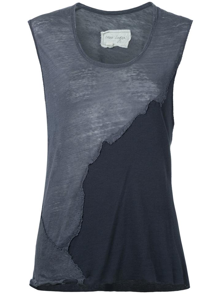 Greg Lauren Patchwork Tank - Grey