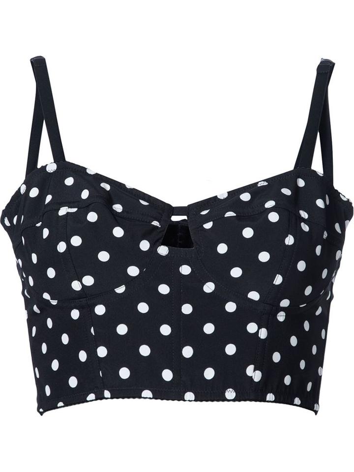 Dolce & Gabbana Polka Dot Bra Top