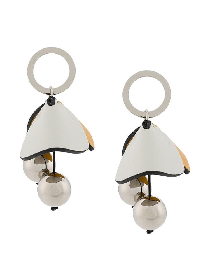 Marni Petal Orb Earrings - Neutrals
