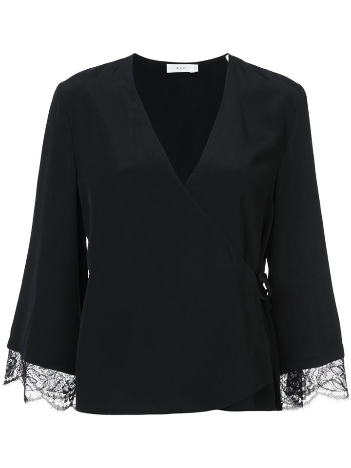 A.l.c. Lace Trim Blouse - Black