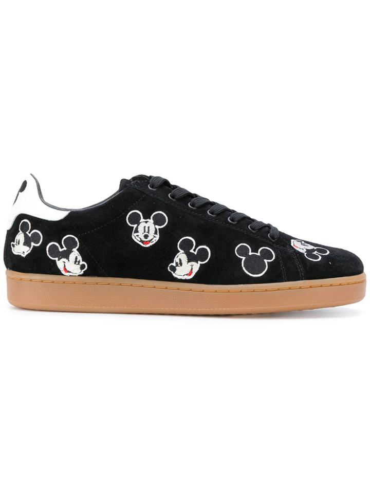 Moa Master Of Arts Mickey Mouse Patch Sneakers - Black