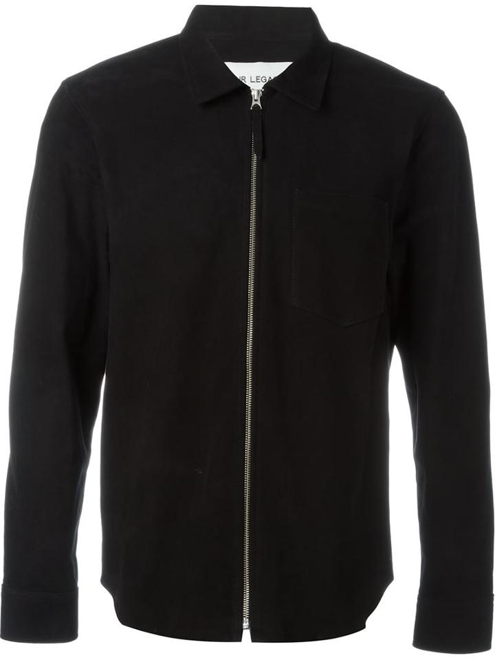 Our Legacy Zipped Suede Shirt