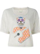 +people Skull Print T-shirt