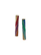 Origin 31 9kt Yellow Gold Rock Earrings - Blue