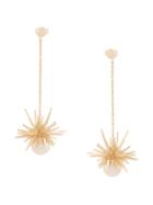 Karen Walker Forbidden Drop Earrings - Gold
