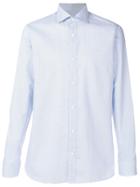 Z Zegna Embroidered Long-sleeve Shirt - Blue