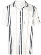 Onia Strand Stripe Vacation Shirt - White