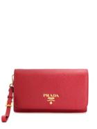 Prada Saffiano Mini Pochette - Red
