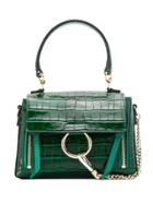 Chloé Ring Detail Tote Bag - Green
