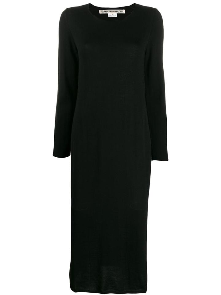 Comme Des Garçons Midi Sweater Dress - Black