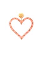 Rachel Comey Embellished Heart-shaped Earrings - Pink