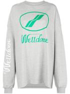 We11done Logo Print Sweatshirt - Grey