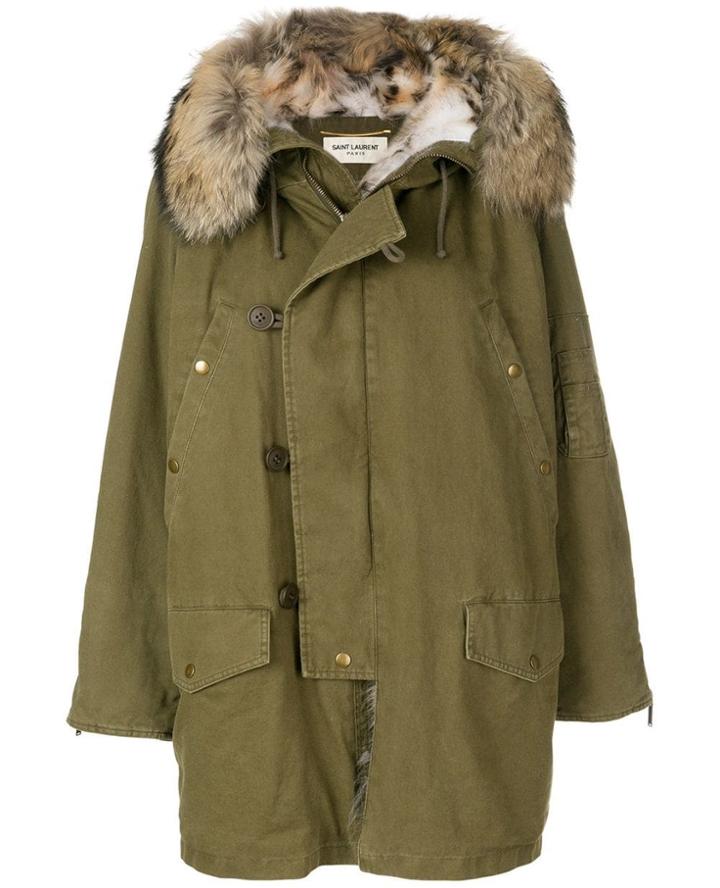 Saint Laurent Eyewear Fur Collar Parka - Unavailable
