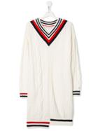 Tommy Hilfiger Junior Teen Cable Knit Sweater Dress - White