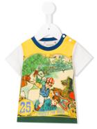 Gucci Kids - Equestrian Scene Print T-shirt - Kids - Cotton - 9-12 Mth, White