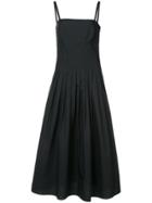 Rosetta Getty Pleated Camisole Dress - Black