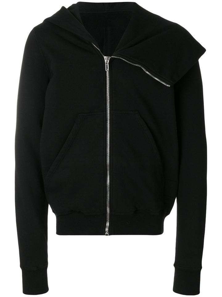 Rick Owens Drkshdw Asymmetric Collar Hoodie - Black