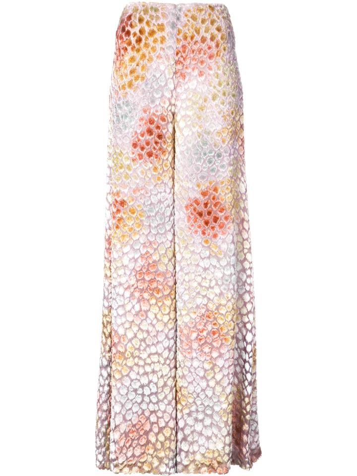 Adam Lippes Painted Wide-leg Trousers - White