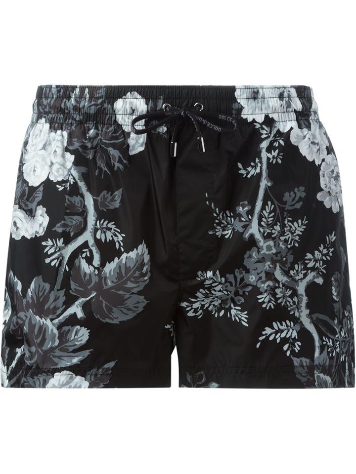 Dolce & Gabbana Floral Print Swim Shorts