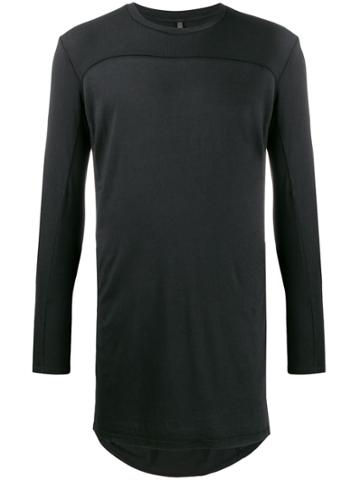 Tobias Birk Nielsen Longline Plaint-shirt - Black