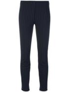 Luisa Cerano Pinstripe Trousers - Blue