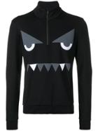 Fendi Face Pattern Sweater - Black