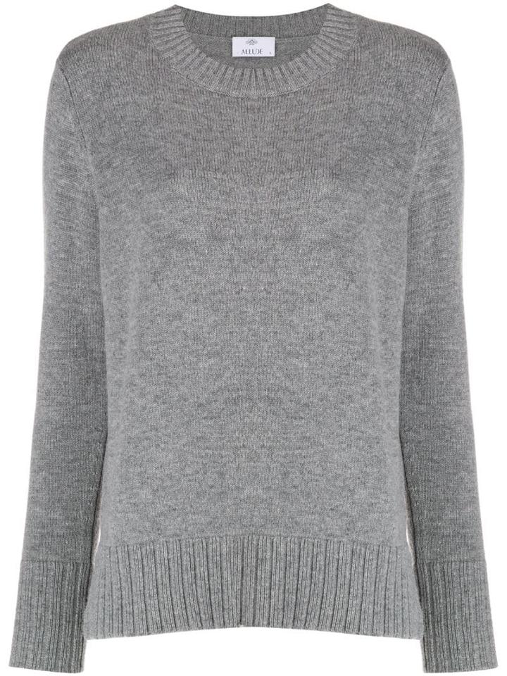 Allude Crew Neck Jumper - Grey