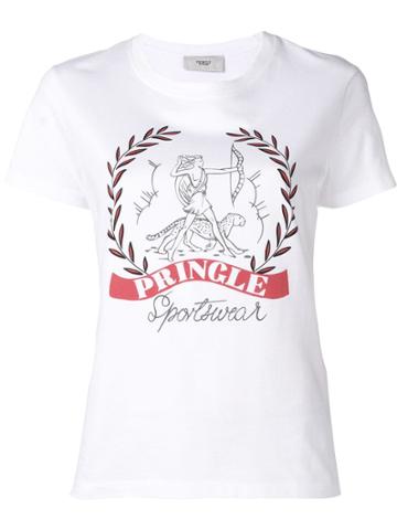 Pringle Of Scotland Logo Print T-shirt - White