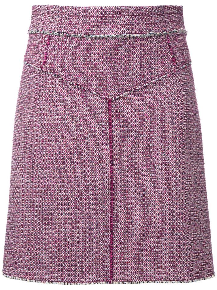 Chloé A-line Skirt, Women's, Size: 38, Red, Cotton/polyester/spandex/elastane/other Fibers