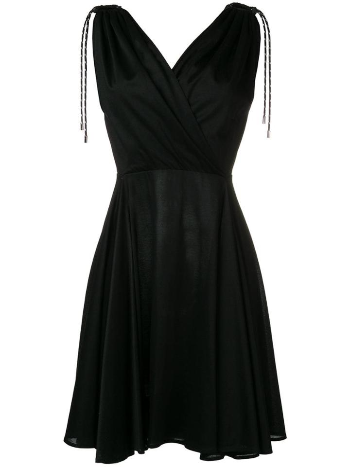 Neil Barrett Tie Shoulder Dress - Black