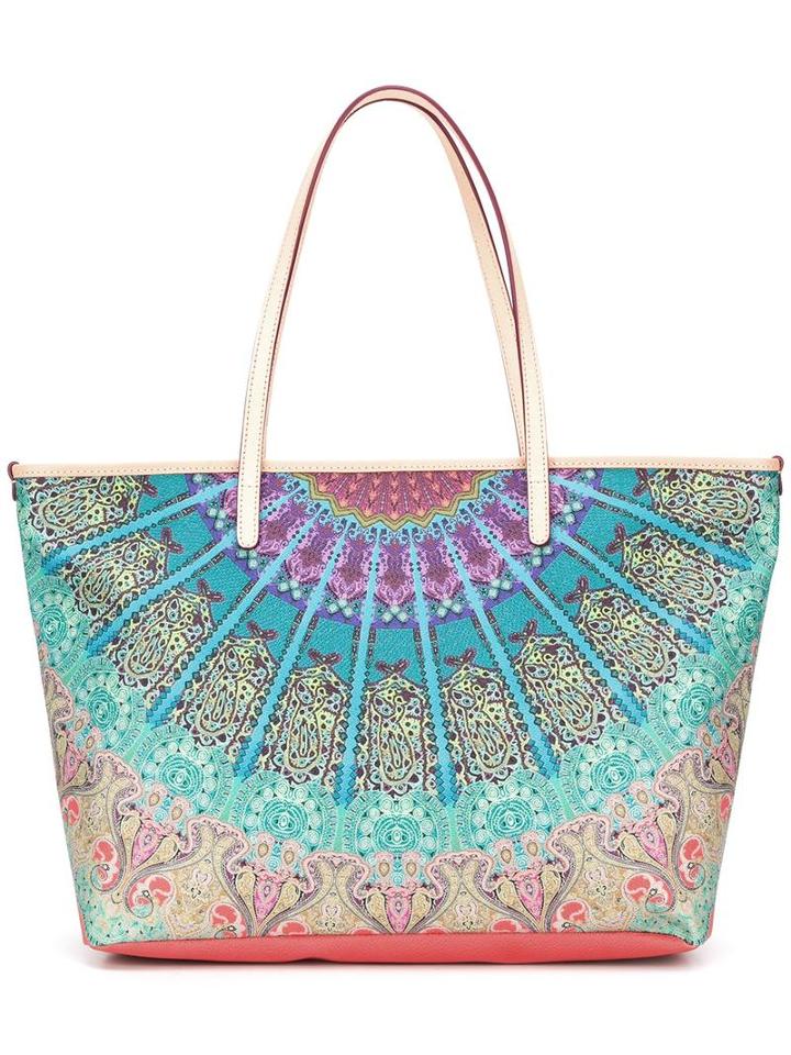 Etro Scarf Print Tote Bag, Women's, Cotton/polyester/pvc