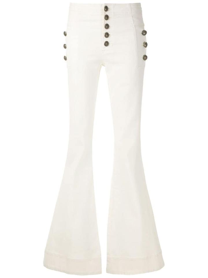 Andrea Bogosian Calça Flare Pocket Ldf - White