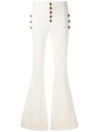 Andrea Bogosian Calça Flare Pocket Ldf - White