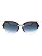 Fendi - 'iridia' Sunglasses - Women - Acetate/metal - One Size, Brown, Acetate/metal