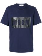 Msgm Branded T-shirt - Blue