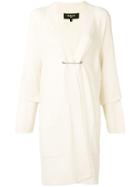 Paule Ka Pin Fasten Oversized Cardigan - Nude & Neutrals