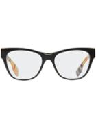 Burberry Eyewear Vintage Check Sunglasses - Black