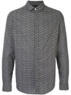 Emporio Armani All-over Logo Shirt - Black