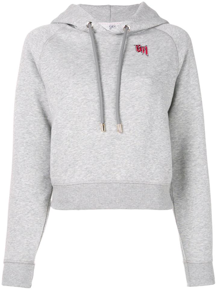 Tommy Hilfiger Tommy X Gigi Embroidered Hoodie - Grey