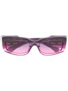 Balenciaga Eyewear Square Frame Ombré Sunglasses - Pink