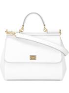 Dolce & Gabbana - 'sicily' Tote - Women - Calf Leather - One Size, White, Calf Leather