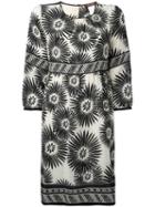 Max Mara - Floral Print Dress - Women - Silk - 38, Black, Silk