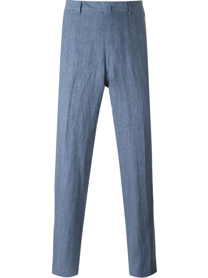 Ermenegildo Zegna Tapered Chambray Trousers