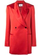 Msgm Oversized Blazer - Red