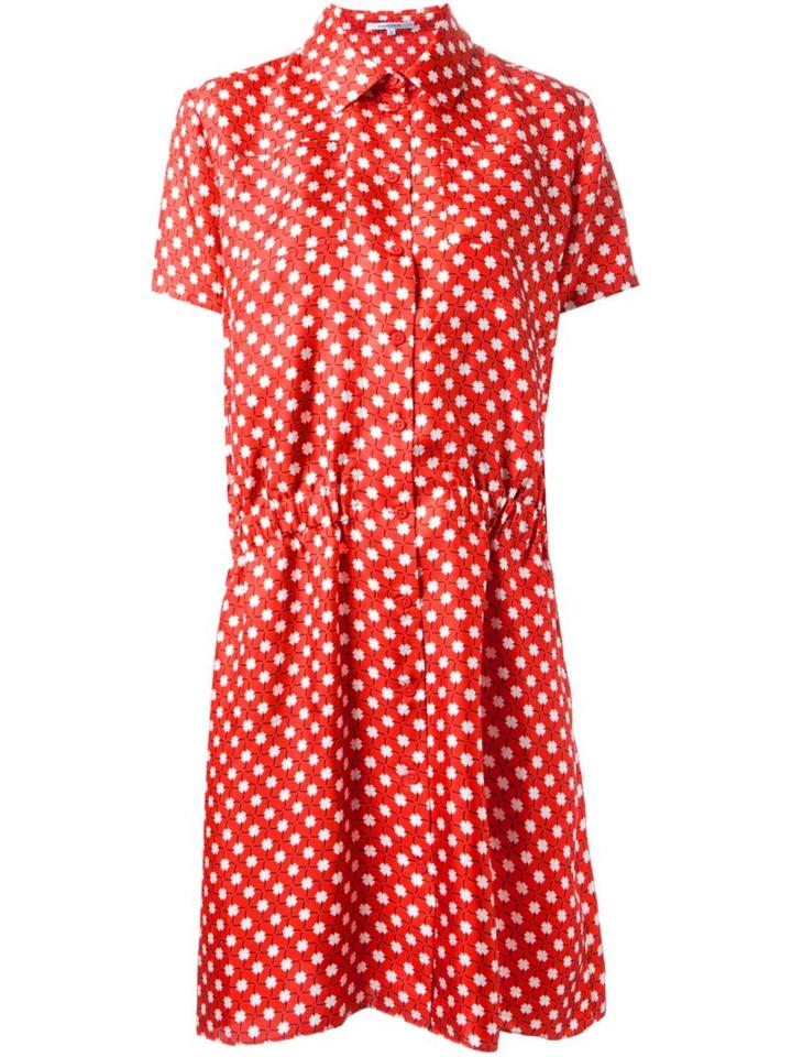 Carven Flower Print Shirt Dress