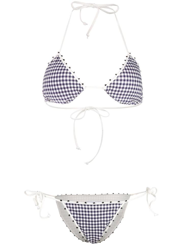 Marysia Check Bikini - Blue